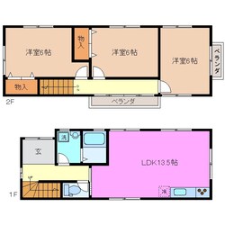 川原町駅 徒歩13分 1階の物件間取画像